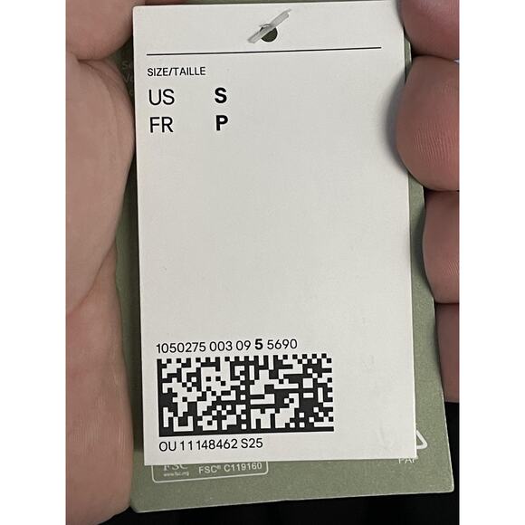 H&M Shorts Mens Small Black Relaxed Fit Corduroy Elastic Waist Belted Pockets - Picture 12 of 13